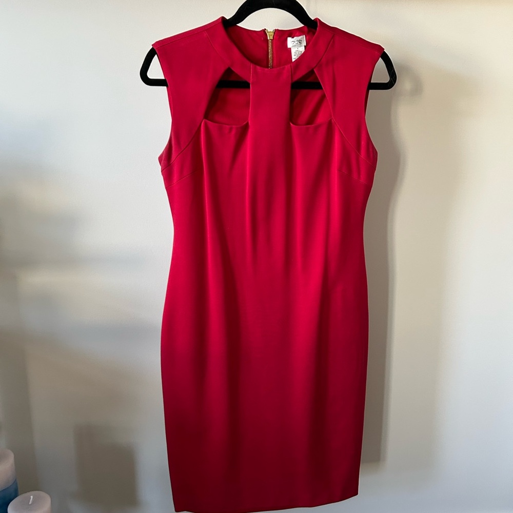 Cache Bold Red Sheath Dress